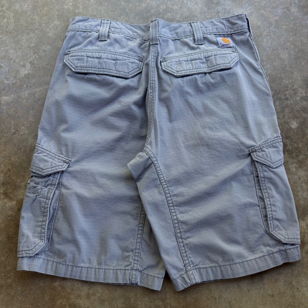 Vintage Y2K Carhartt Cargo Shorts Workwear Gorpcore Grey 34 (g4)